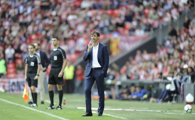 Ziganda, en un momento del partido.