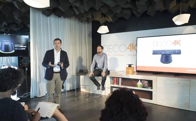 Imagen del acto de presentación del decodificador de Euskaltel.
