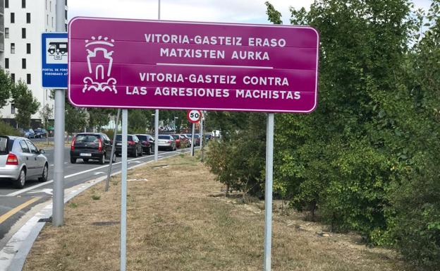 La señal de Alto de Armentia.