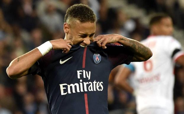 Neymar, el pasado fin de semana con el Paris Saint-Germain.