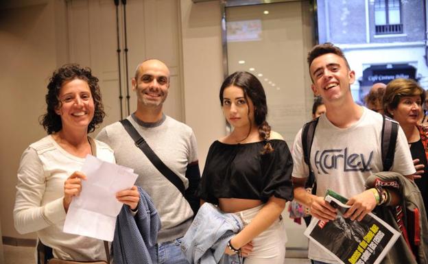 Iratxe Otxoa, Jorge Erostarbe, Nerea Barquín y Mario Erostarbe.