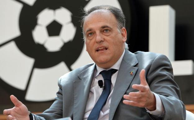 El presidente de LaLiga, Javier Tebas.