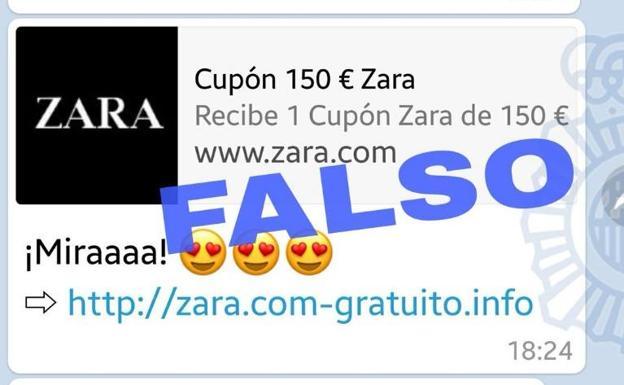 La Policía alerta sobre el nuevo bulo para robar datos bajo la apariencia de una promoción oficial de Inditex