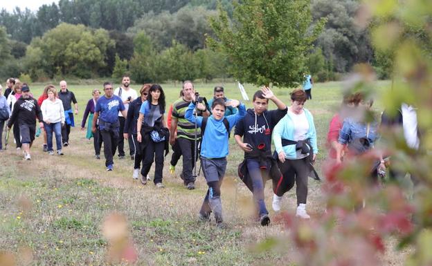 Un grupo de caminantes, en una marcha anterior.
