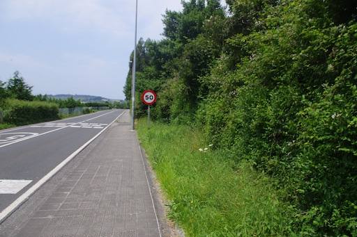El carril bici se prolongará durante 600 metros. /AYUNTAMIENTO DE SOPELA
