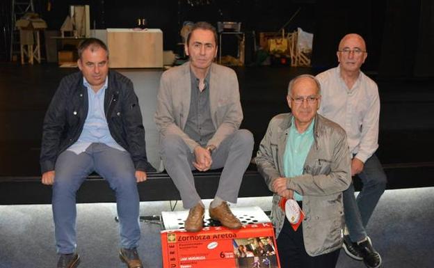 Muguruza presentó el espectáculo ayer en Amorebieta. /V. ENEBRAL