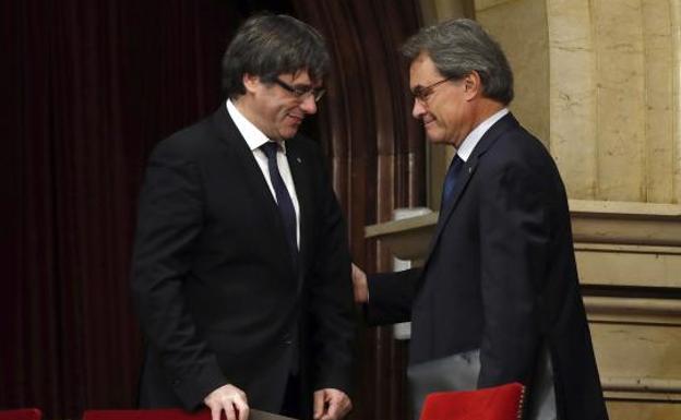 Artur Mas y Carles Puigdemont./Efe