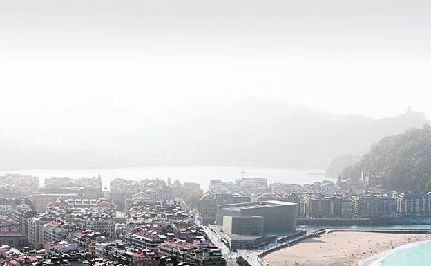San Sebastián parecía Londrés. Una fina cortina de partículas se percibió a las dos de la tarde.