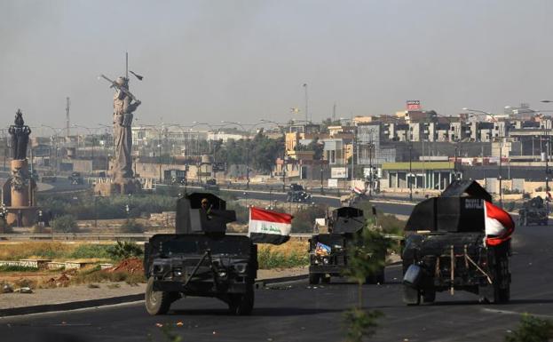 Combatientes iraquíes toman Kirkuk./Ahmad Al-Rubaye (Afp)