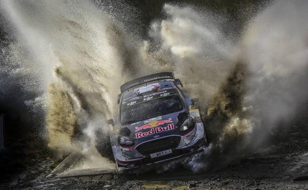Sebastian Ogier, en el Rally de Gales. /Afp