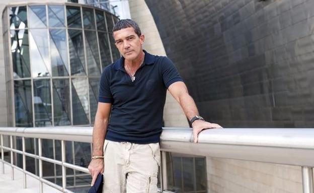 Antonio Banderas, en el Guggenheim Bilbao./