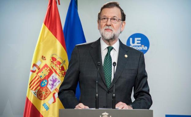 Mariano Rajoy, hoy en Bruselas./Afp
