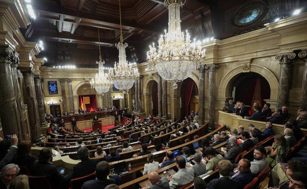 Interior del Parlament catalán./REUTERS