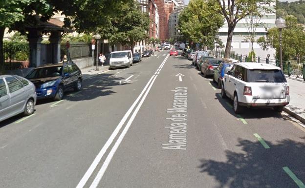 La calle Alameda Mazarredo./Google Maps