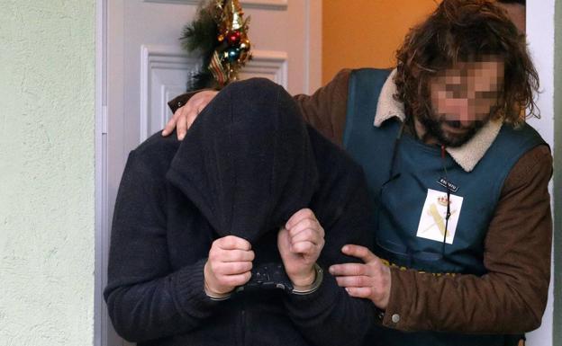 'El Chicle', tras su detención.