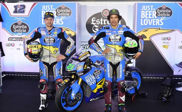 Thomas Luthi y Franco Morbidelli, dos de los debutantes en la categoría reina. /Efe