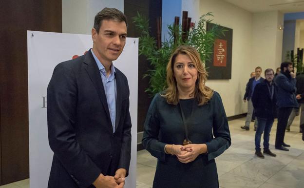 Pedro Sánchez y Susana Díaz./Julio Muñoz (Efe)
