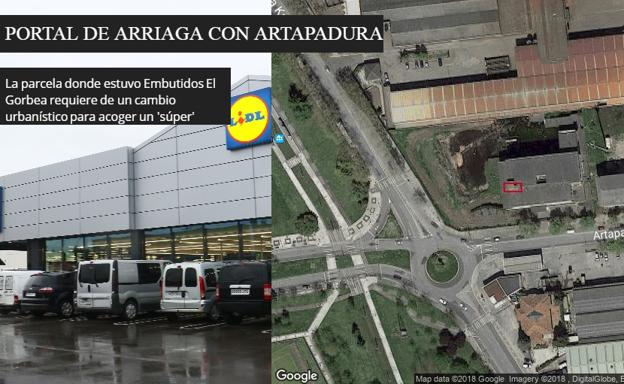 Ubicación en la que Lidl confía abrir un nuevo supermercado.