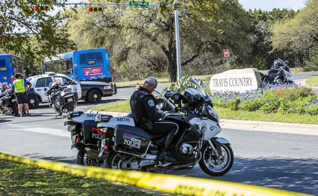 Fuerte despliegue policial en Austin./AFP