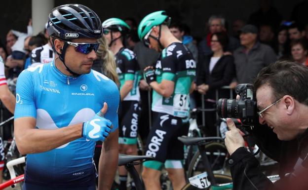 Mikel Landa, antes de la etapa./EFE