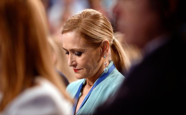 Cristina Cifuentes, en la convención del PP en Sevilla./Afp