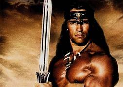 Arnold Schwarzenegger, caracterizado como 'Conan el bárbaro'. / Archivo/