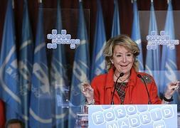 La presidenta del PP madrileña, Esperanza Aguirre. / Paco Campos (Efe)/