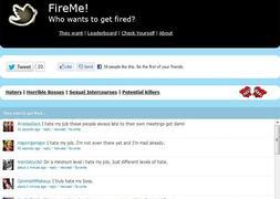 Imagen de la web 'Fire Me!'./ Rc/
