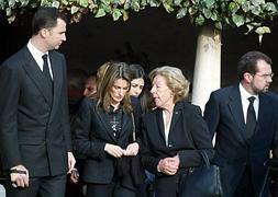Los príncipes de Asturias, junto a la abuela y el padre de Letizia. / Archivo/