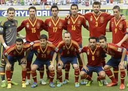 Once inicial que jugó el partido contra Italia en semifinales de la Confederaciones./ Lluis Gené (Afp)/