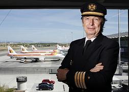 José Ramón Cuadra, el piloto con mas horas de vuelo en España. / RC/