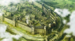 Vitoria, en el siglo XII, ya amurallada./