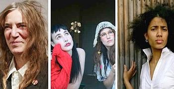 Patti, junto al dúo Cocorosie y Nneka. / EL CORREO/