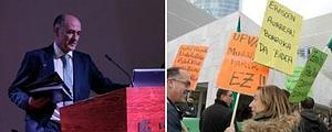 El rector dice que pagará las "retribuciones íntegras" de diciembre en la UPV pero no aclara cómo