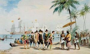 El navegante holandés, Frederick de Houtman, llega a la playa de Banten, en Java, en 1596./