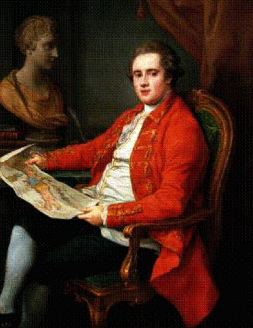 Retrato de George Legge, vizconde de Lewishan, obra de Pompeo Girolamo, hoy en el Museo del Prado./