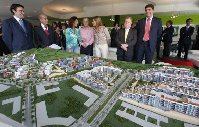 OVIEDO. El proyecto de La Manjoya, una ambiciosa promoción de más de 500 viviendas desarrollada por Urazca. / MARCOS VEGA/