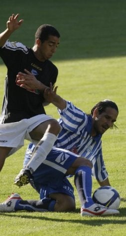 Astudillo salió en la segunda mitad junto a Lacen./ I. AIZPURU/