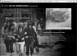 Las riadas sorprendieron a los viandantes en plena jornada festiva. / EL CORREO/