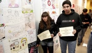 Un momento de la entrega de premios celebrada ayer./