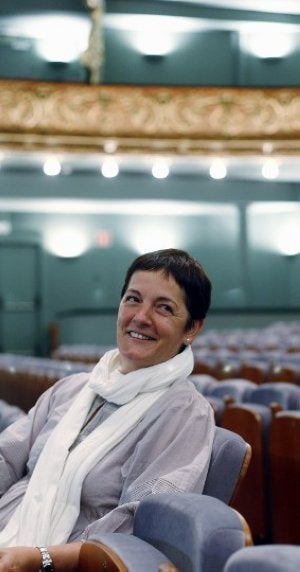 Lurdes Auzmendi, en el teatro Campos de Bilbao.:: M. ATRIO/