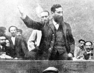 Facundo Perezagua fue uno de los líderes de la huelga de 1910. :: EL CORREO/
