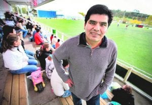 Alberto sostiene que el deporte es la mejor herramienta de integración. :: E. C./