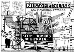 La obra y los personajes de Eguillor -'Mari Aguirre', 'el profesor Lertxundi', 'Miss Martiartu'-, cuyas tiras cómicas comenzaron a publicarse en EL CORREO en 1968. Se despidieron en los 70 y volvieron fugazmente en 1995./