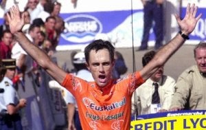 El Tour. Laiseka gano la decimocuarta etapa de Tour de 2001 con final en Luz Ardiden. :: EFE/