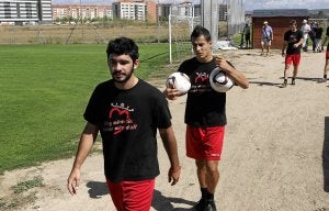 El 'mono' Abad se desvinculó del Mirandés en octubre. ::
A. GÓMEZ/