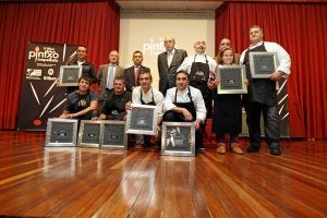 Palmarés de ganadores en el certamen de Pintxos de Bilbao Bizkaia. /Pedro Urresti/