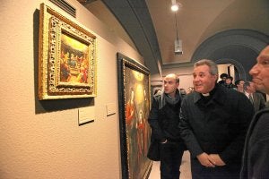 El Museo Margarita Maturana cuenta con siete salas, que ayer visitó el obispo de Bilbao. ::
MAIKA SALGUERO/
