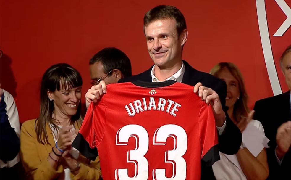 Jon Uriarte se ha convertido en el presidente 33 del Athletic. /