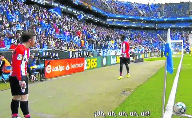 Iñaki Williams, durante un partido del Athletic contra el Espanyol. /EFE